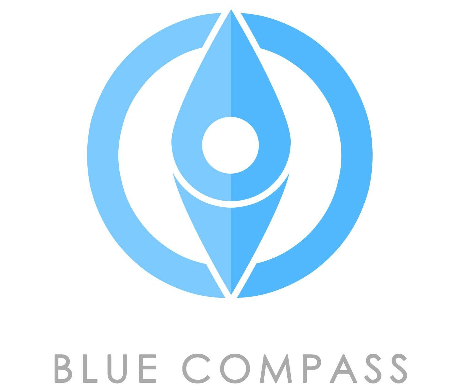 blue compass logo